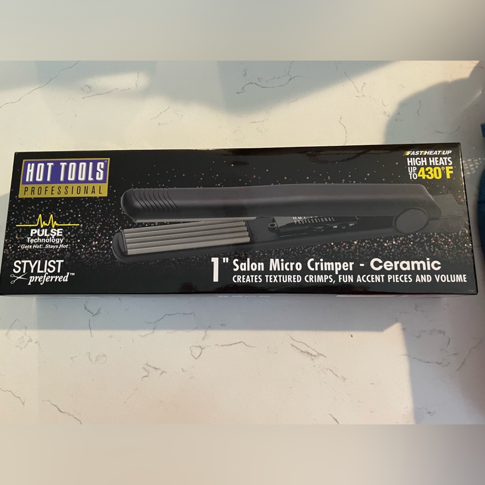 BRAND NEW 1” Hot Tools Professional ceramic microcrimper salon style